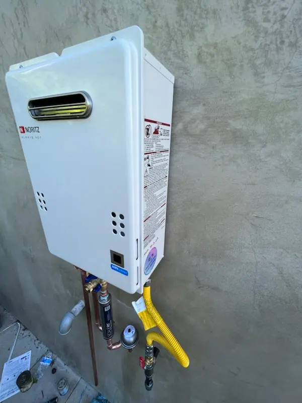Tankless water heater installation for Aldermans Addition homes